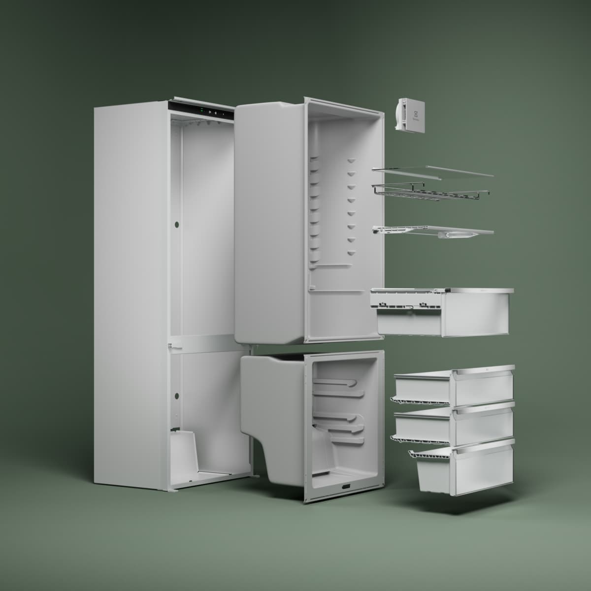 Electrolux - Integreeritav külmik-sügavkülmik - ENP7TD75S