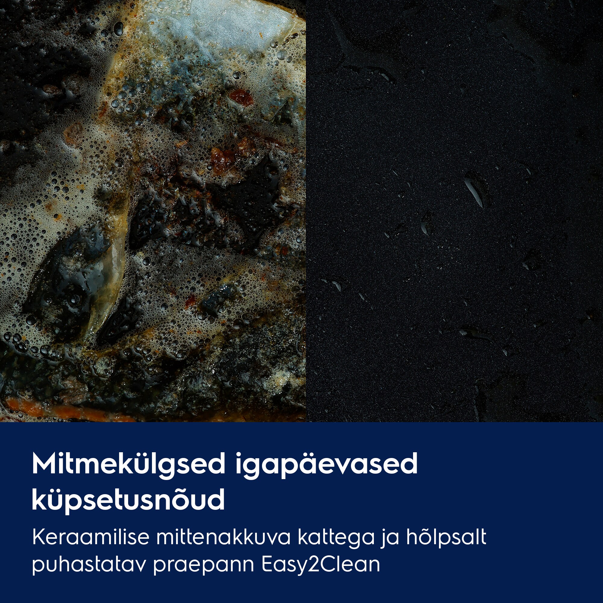 Mitmekülgsed igapäevased küpsetusnõud Keraamilise mittenakkuva kattega ja hõlpsalt puhastatav praepann Easy2Clean