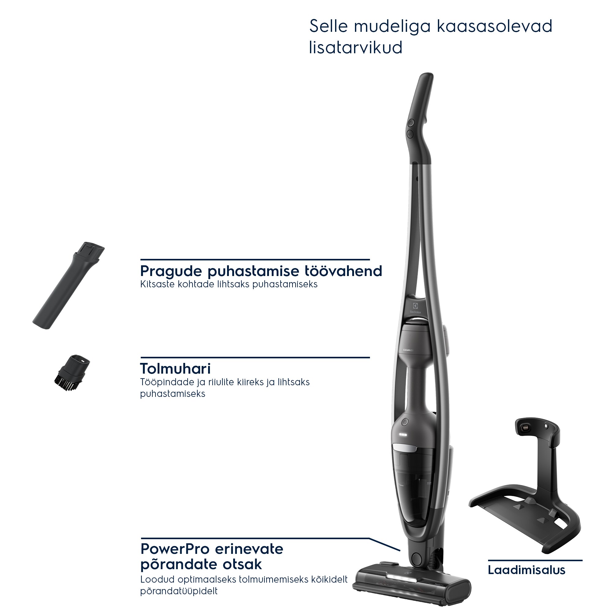 Electrolux - Juhtmeta varstolmuimejad - ES62CB25DH
