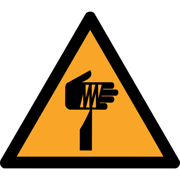 Hoiatus; terav element ISO 7010
