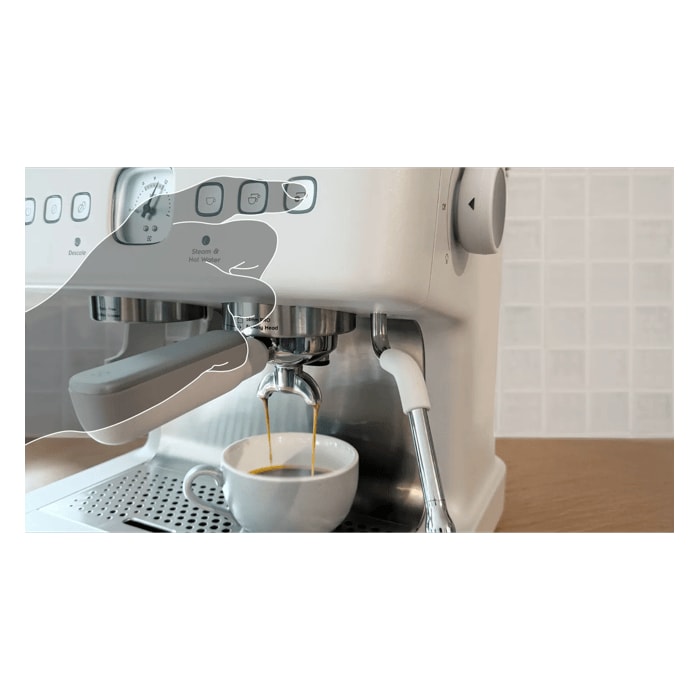 Customise every espresso shot with the press of a button.