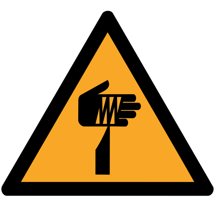 Hoiatus; terav element ISO 7010