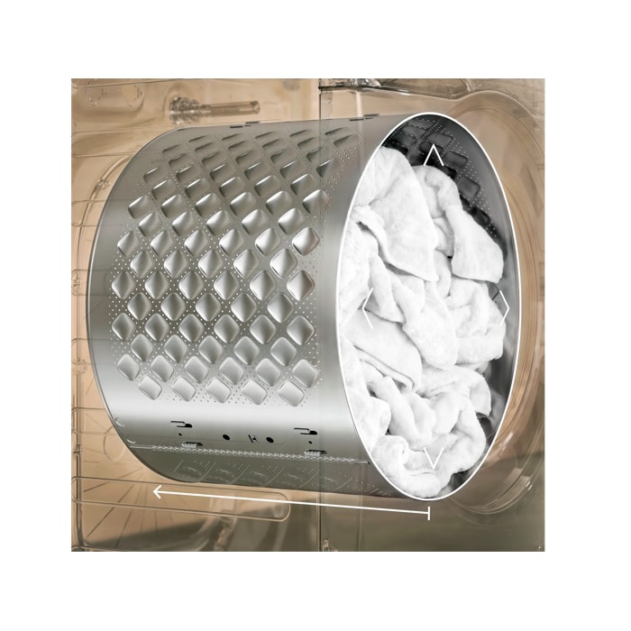 Effortlessly dry more with CareDrum XL – ideal for big family loads