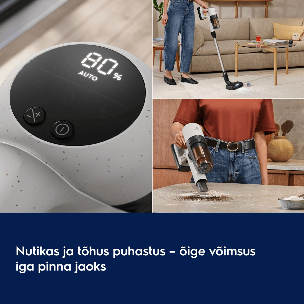 Nutikas ja tõhus puhastus – õige võimsus iga pinna jaoks