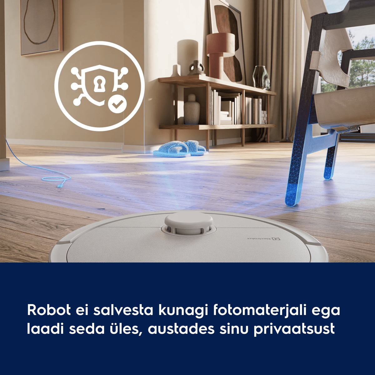 Robot ei salvesta kunagi fotomaterjali ega laadi seda üles, austades sinu privaatsust