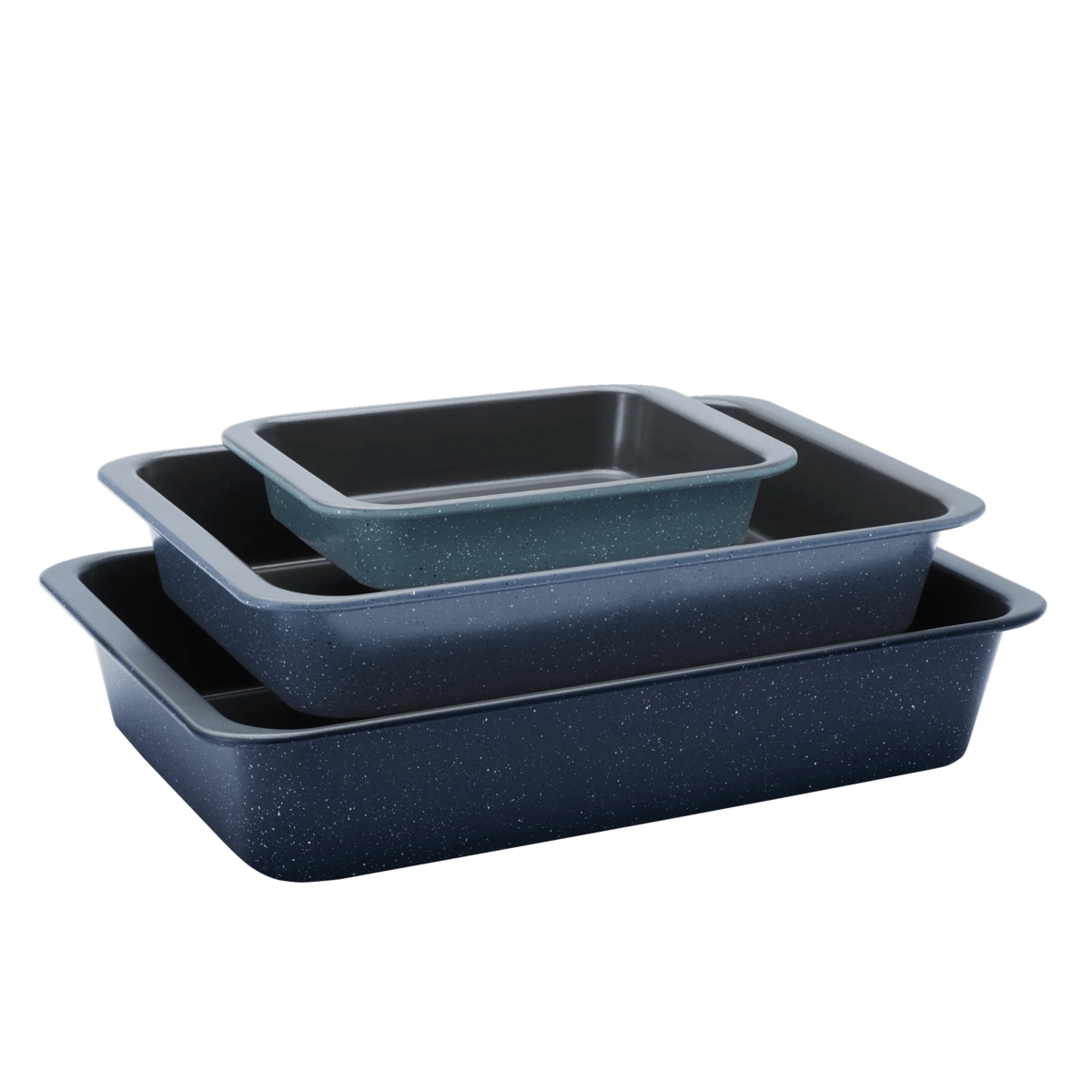 Product set of three oven trays,  full products stand alone