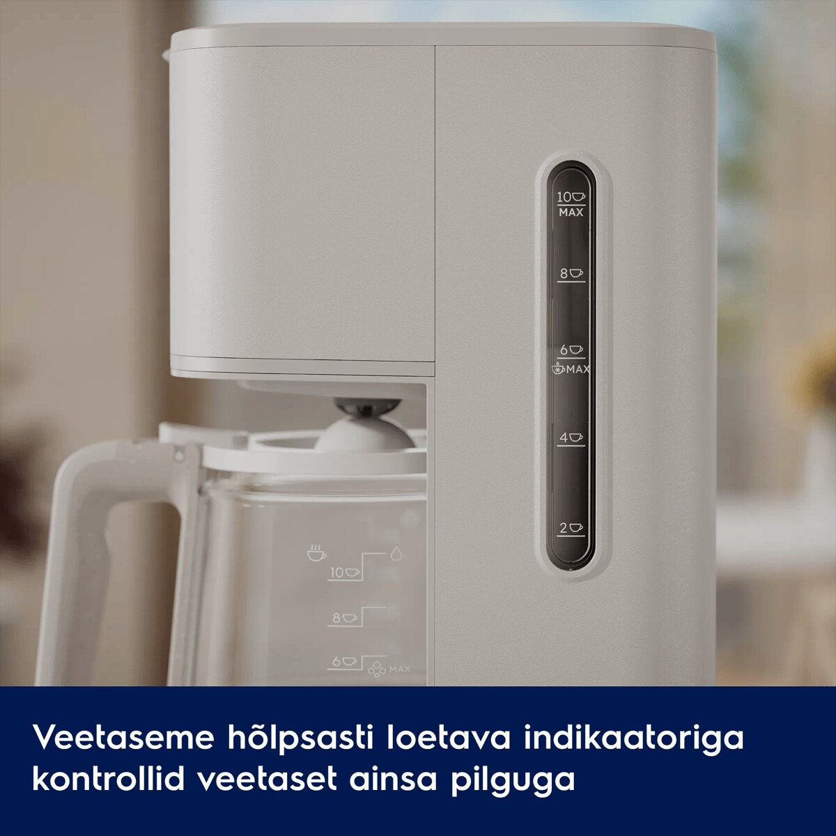 Veetaseme hõlpsasti loetava indikaatoriga kontrollid veetaset ainsa pilguga