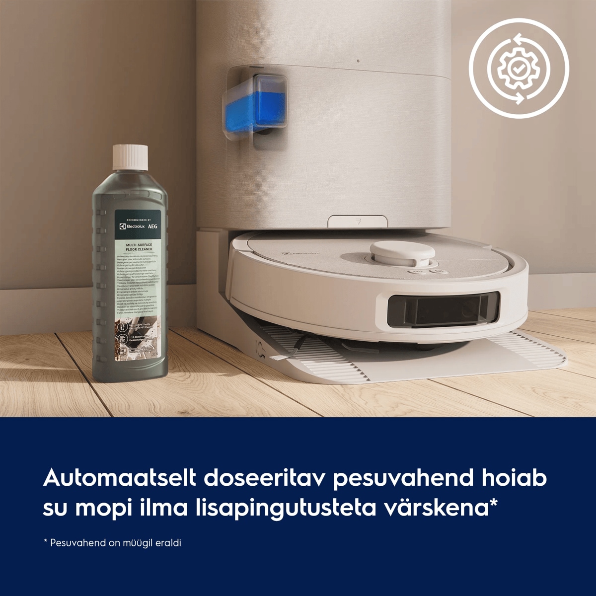 Automaatselt doseeritav pesuvahend hoiab su mopi ilma lisapingutusteta värskena*     * Pesuvahend on müügil eraldi