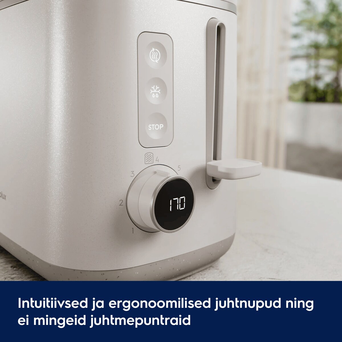 Intuitiivsed ja ergonoomilised juhtnupud ning ei mingeid juhtmepuntraid