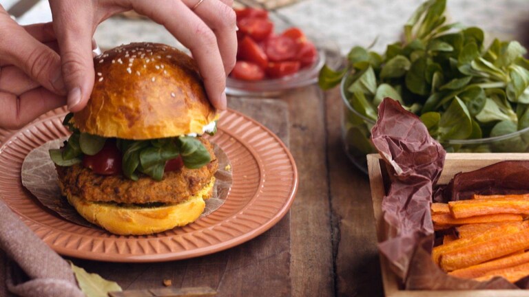 Taimetoidu burger
